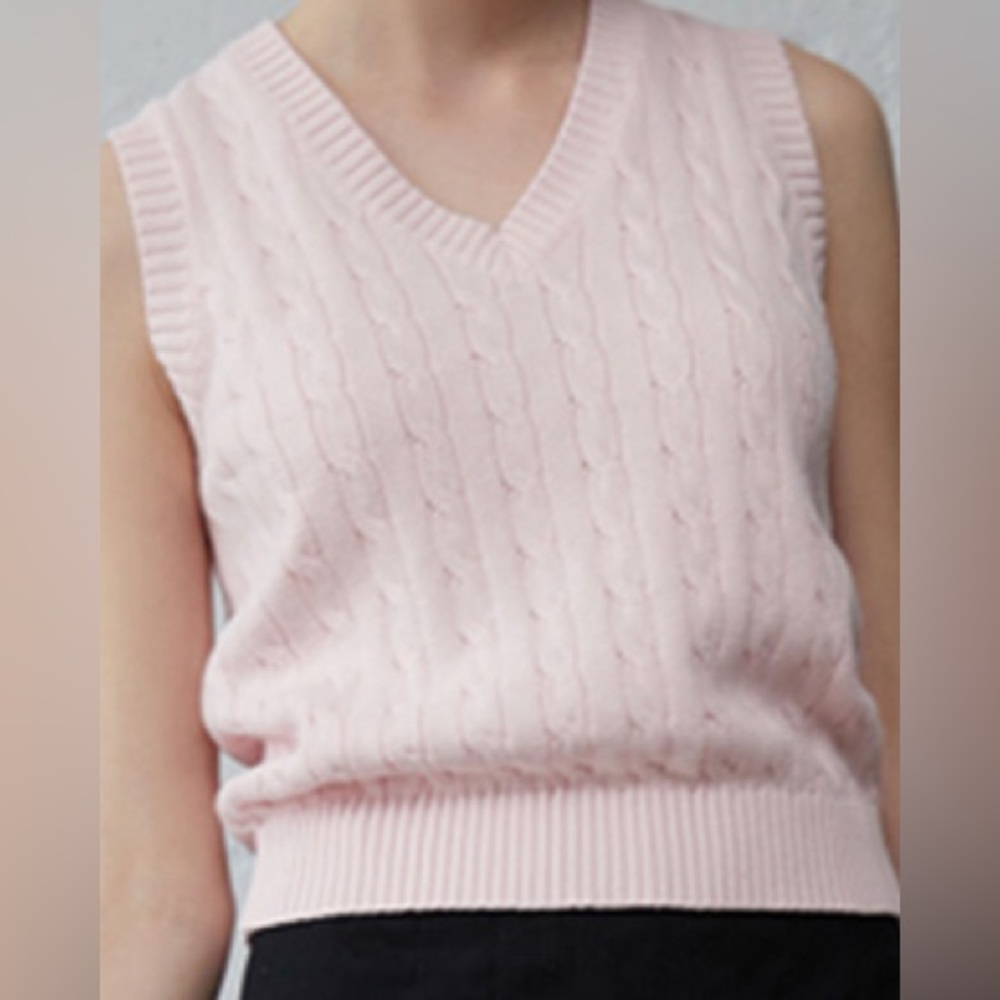 John Galt (Brandy Melville) pink sweater vest